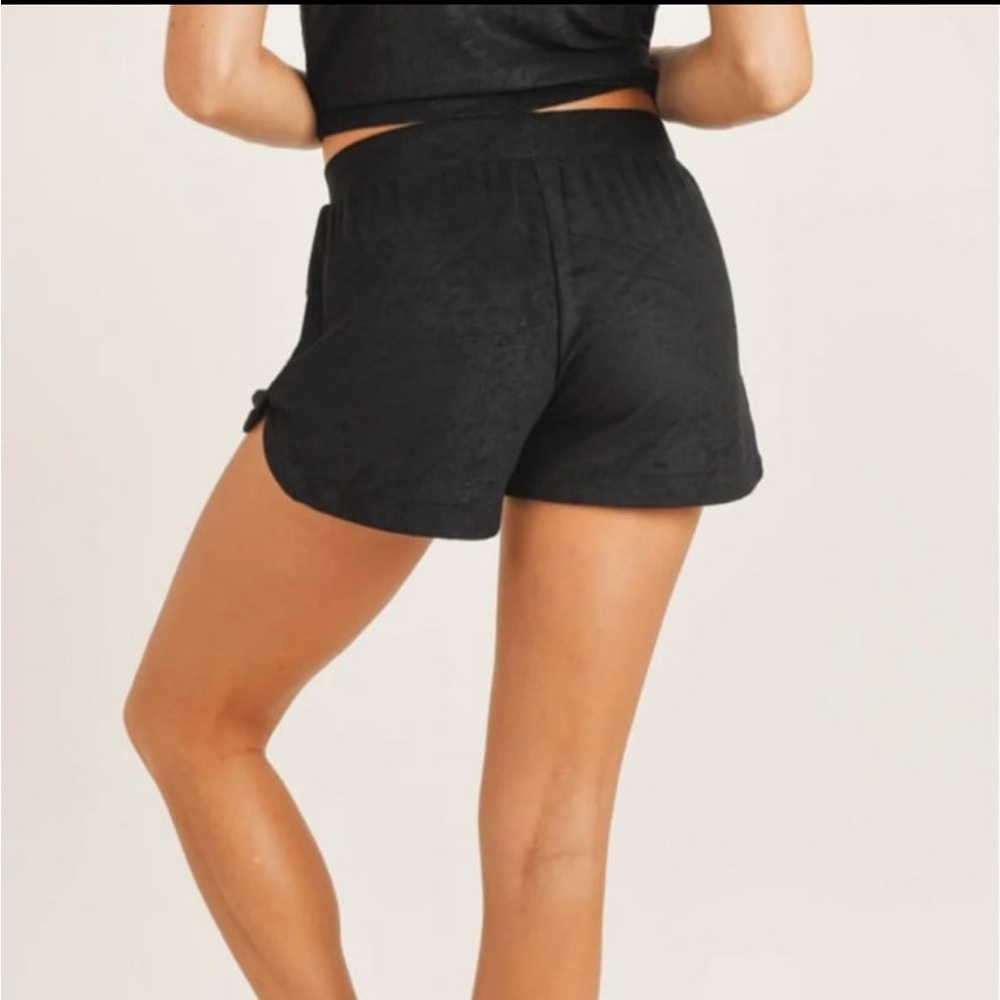 Mono B Terry Pile Knit Lounge Shorts NWT | Size L - Picture 5 of 6